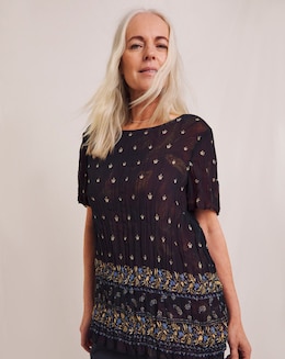 Julipa Reversible Crinkle Top - Image