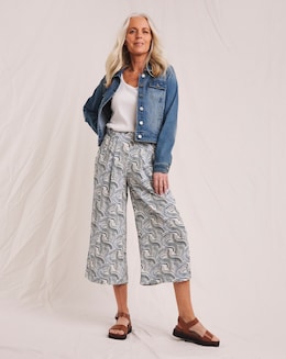 Julipa Printed Crinkle Culotte - Image