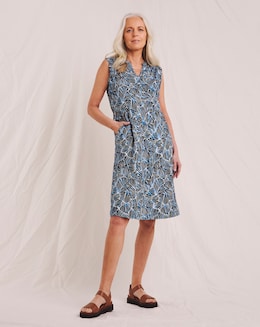 Julipa Pure Cotton Printed Shift Dress - Image