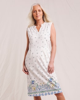 Julipa Pure Cotton Printed Shift Dress - Image