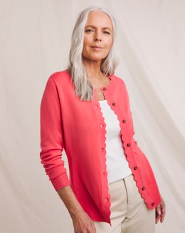 Julipa Scalloped Edge Cardigan - Image