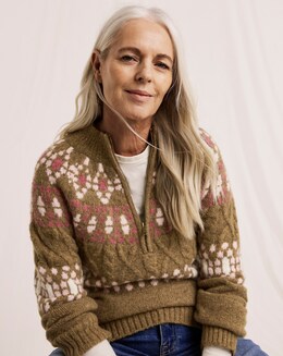 Julipa Fairisle Half Zip Jumper - Image