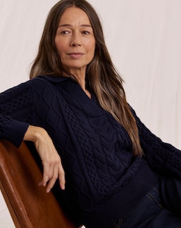 Julipa Cotton Cable Jumper - Image