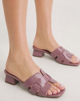 Woven Mule Sandals EEE Fit - Image