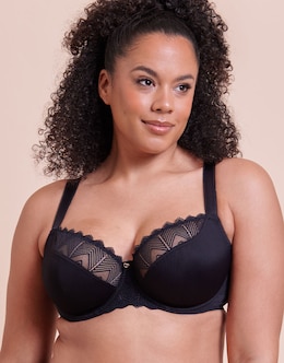 Curvy Kate Wild One Non Pad Balcony Wired Bra Black
