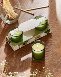 White Poppy & Sage Set of 3 Votives - Image