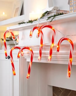 10 Candy Cane String Lights - Image