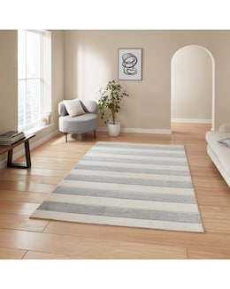 Catherine Lansfield Cove Stripe Modern Carved Rug