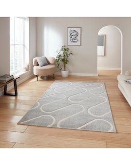 Catherine Lansfield Linear Curve Rug - Image
