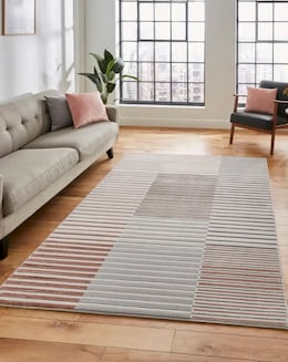 Think Rugs Apollo Modern Linear Rug - Blocks