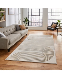 Think Rugs Apollo Modern Linear Rug - Swirl