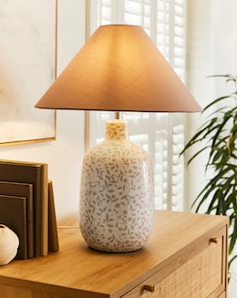 Mae Floral Ceramic Lamp - Image
