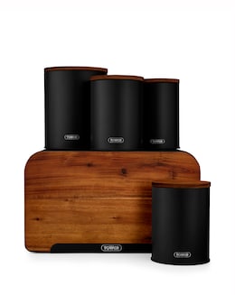 Tower Scandi 5 Piece Storage Set Black