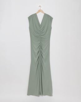 Sage Ruched Bridesmaid Dress - Image