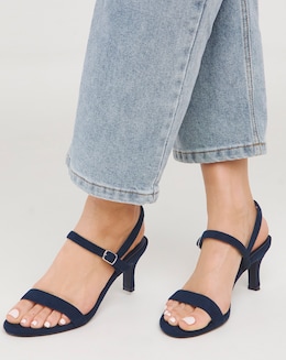 Barely There Kitten Heel Sandal Wide Fit - Image