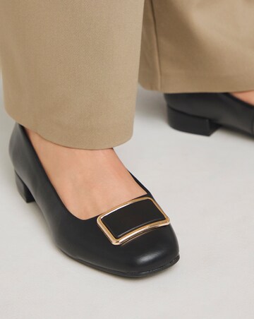 Trim Ballerina Shoe Wide Fit