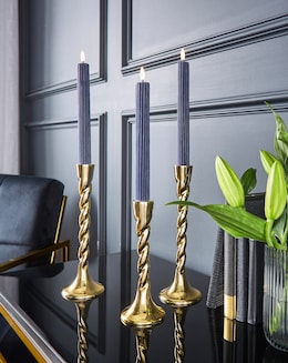 Joanna Hope Set of 3 Ribbed LED Candles - Image