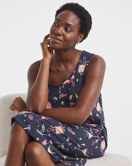 Cocktail Print Value Midi Nightie - Image