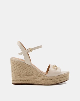 Dune Kai Leather Wedge Sandals D Fit - Image