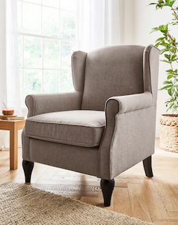 Bailey Fabric Wingback Armchair - Image