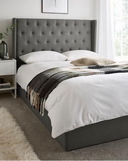 Allegra Fabric Bed with 3 Layer Mattress - Image