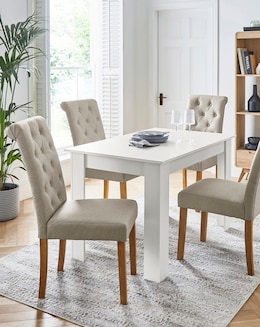 Dakota Dining Table with 4 Ava Chairs - Image
