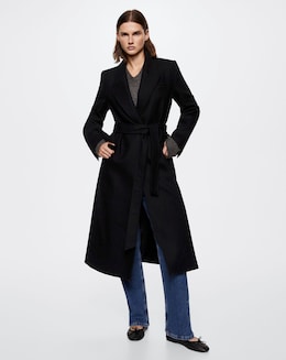 Mango Paris Long Coat With Lapels