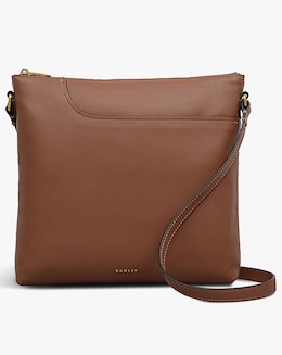 Radley Pockets Large Top Zip NS Tan Leather Cross-Body Bag