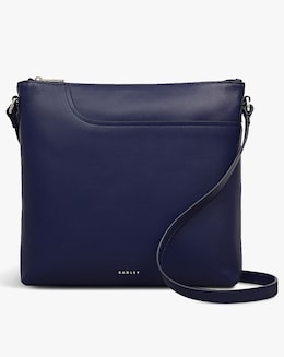 Radley Pockets Large Top Zip NS Navy Leather Cross-Body Bag