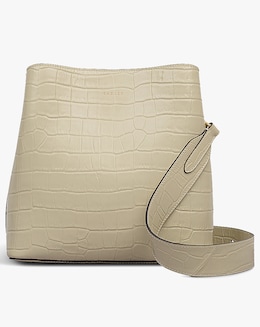 Radley Dukes Place Medium Cream Moc Croc Leather Cross-Body Bag