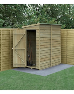 4LIFE Pent Shed 6x3 - Single Door - Image