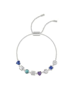 Radley Silver Plated Multi Stone Friendship Style Bracelet
