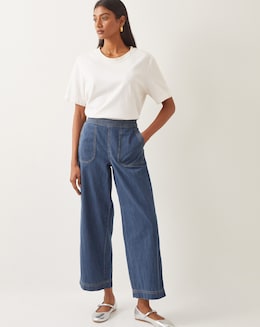 Monsoon Harper Regular Wide Leg Jeans - Image