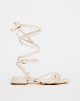 Strappy Flat Sandals Ex Wide - Image