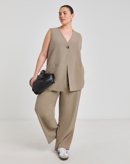 Neutral Longline Waistcoat - Image