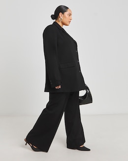 Simply Be Black Premium Ponte Trousers - Image