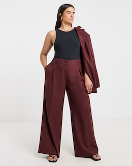 Pleated Wide Leg Trouser - Image