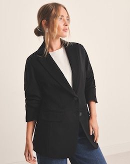 Simply Be Sculpting Cinch Waist Single Breasted Blazer