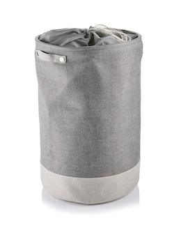 Minky 86L Round Laundry Hamper with Drawstring