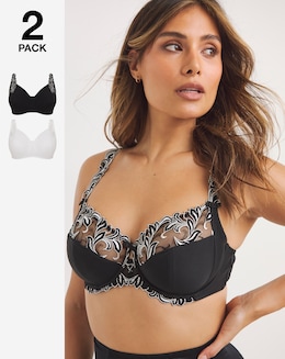 2 Pack Flora Non Wired Bras - Image