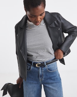 Faux Leather Biker - Image