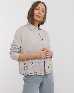 Pue Cotton Broderie Utility Jacket - Image