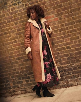 Maxi Shearling Coat - Image