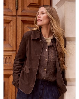 Anthology Suede Trucker Jacket - Image