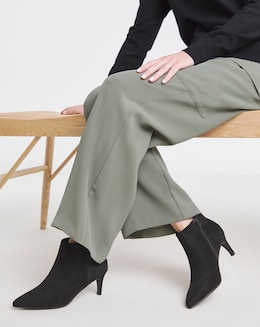 Cairns Kitten Heel Pointed Toe Ankle Boot - Extra Wide Fit (EEE)