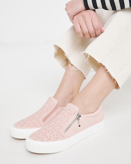 Zip Detail Slip on Trainer E Fit - Image