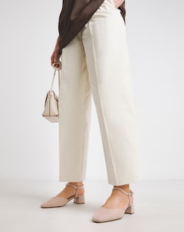 Jennifer Two Part Heeled Shoes - Extra Wide Fit (EEE)