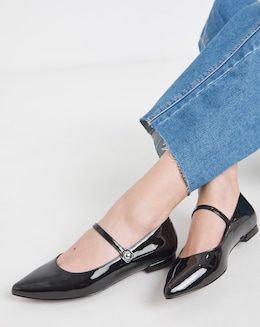 Clara Pointed Toe Mary Janes - Extra Wide Fit (EEE)
