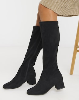 Low Block Heel Knee High Boot EEE Std - Image