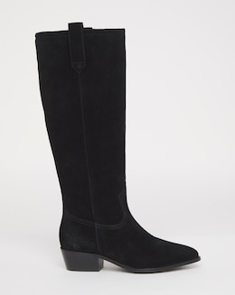 Knee High Suede Western Boot EEE C - Image